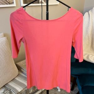 Womens Old Navy 3/4 Sleeve Scoop Back Top